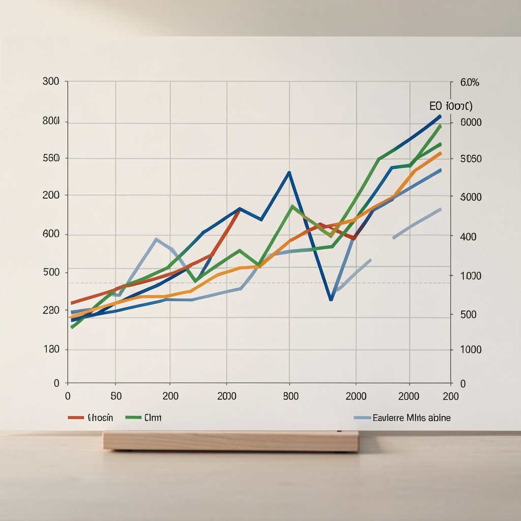 Grafikon kretanja BDP-a zemalja eurozone s označenim recesijskim fazama i fazama oporavka od 2020. do 2025.