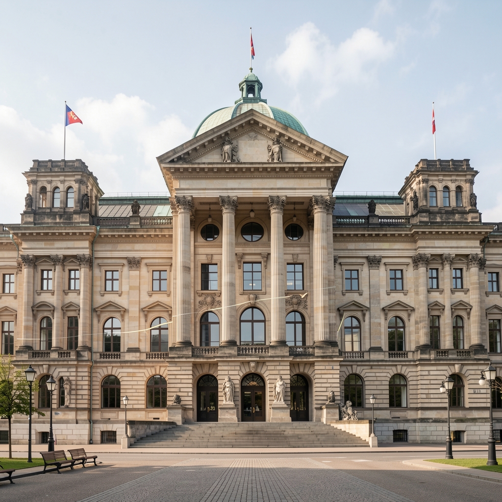 Zgrada Europske centralne banke u Frankfurtu s financijskim pokazateljima prikazanim u grafičkom prikazu